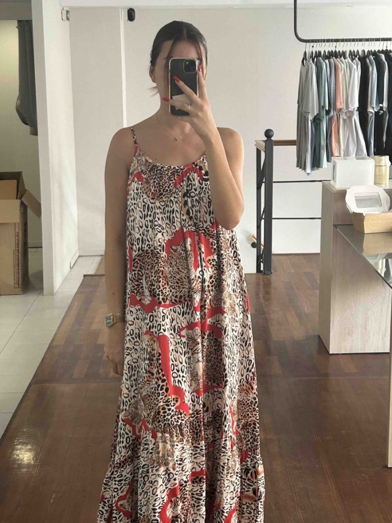 MAXI LEOPAR Φόρεμα
